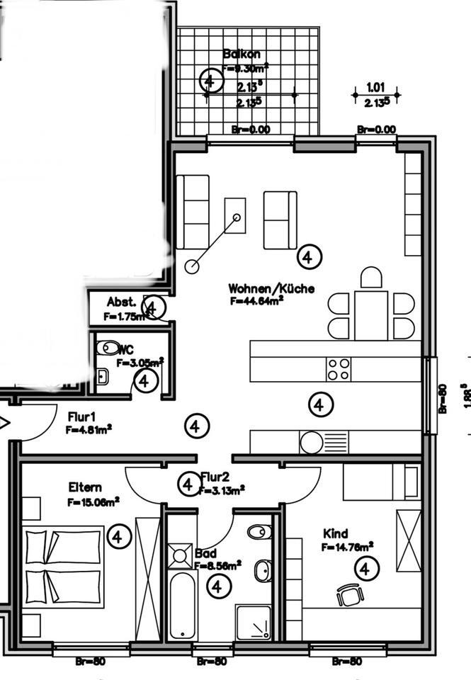 Stilvolle 3-Zimmer-Wohnung mit Westbalkon in Witten- Annen