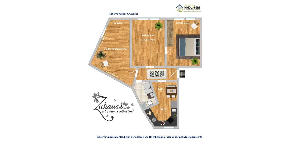 Wohnerlebnis mit Flexibilität: Helle 3,5-Zimmer-Wohnung im 1. OG, mit Gemeinschaftsgarten 3 zimmer