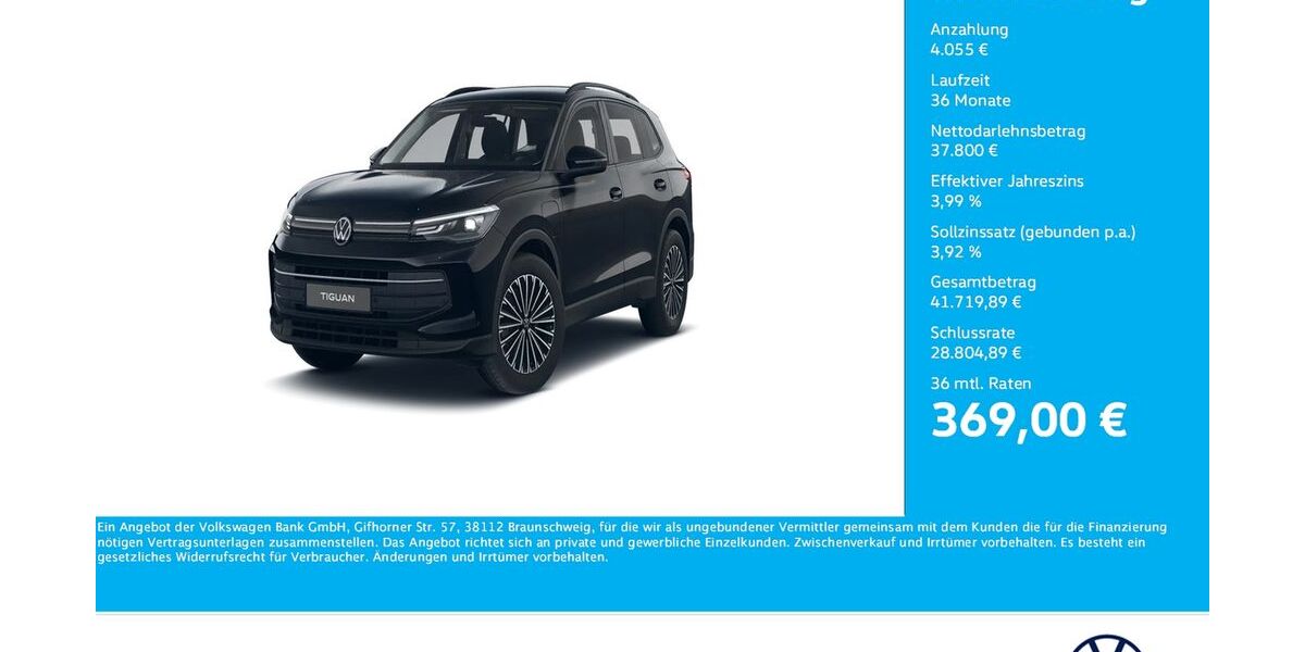 VW Tiguan 9.918 km 41.388 &euro; Dortmund 44141
