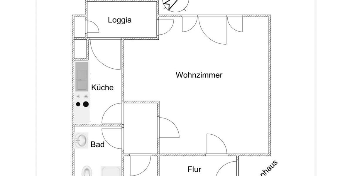 Gartengeschosswohnung im Isinger Feld 1.5 zimmer
