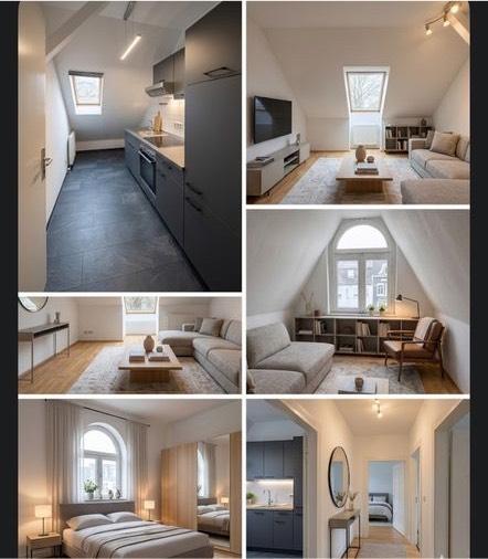 Dachgeschoßwohnung Mülheim an der Ruhr - 2 Zimmer, 62 m&sup2;, 1.250&euro; | Angebot:26399842