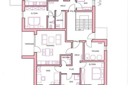 Neubau - Erdgeschosswohnung mit Terrasse zzgl. Carport 3 zimmer