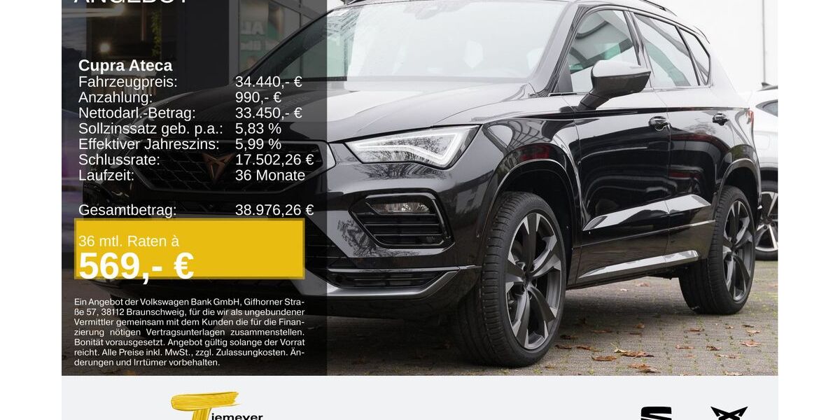 Cupra Ateca 4.990 km 33.980 &euro; Oberhausen 46145