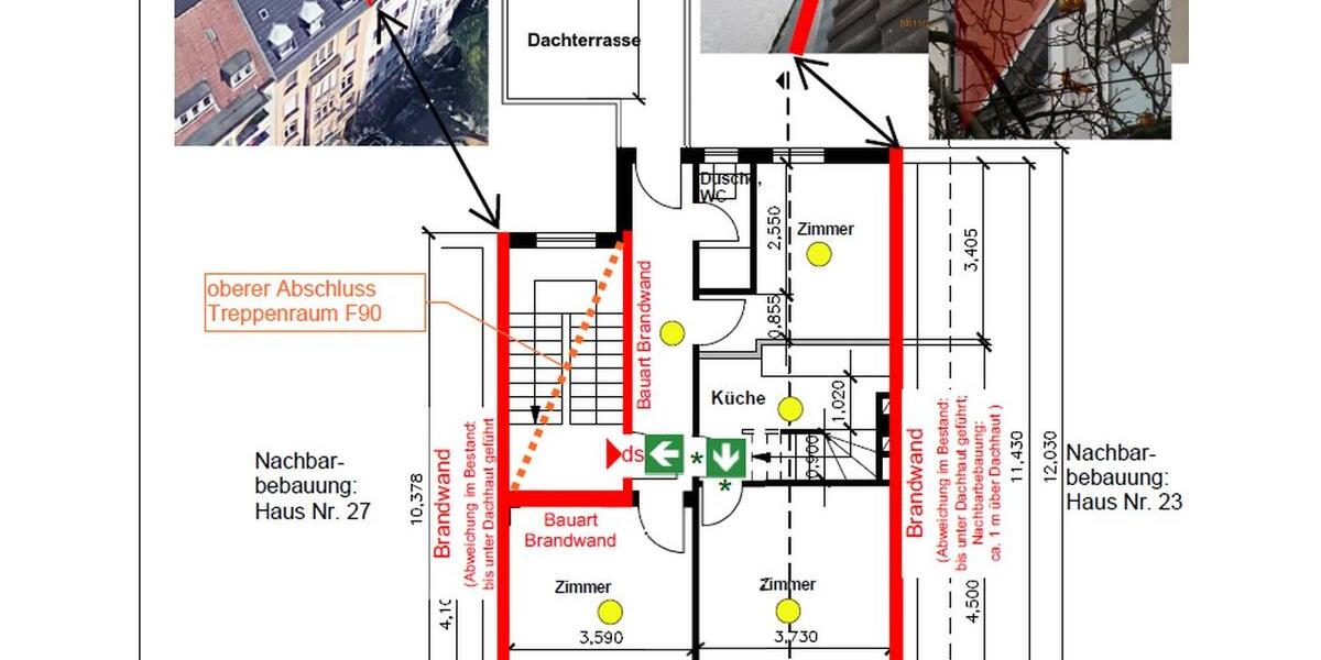 Attika Penthouse Jugendstil Maisonette Atelier 100 qm mit Dachterrasse und Weitblick 5 zimmer