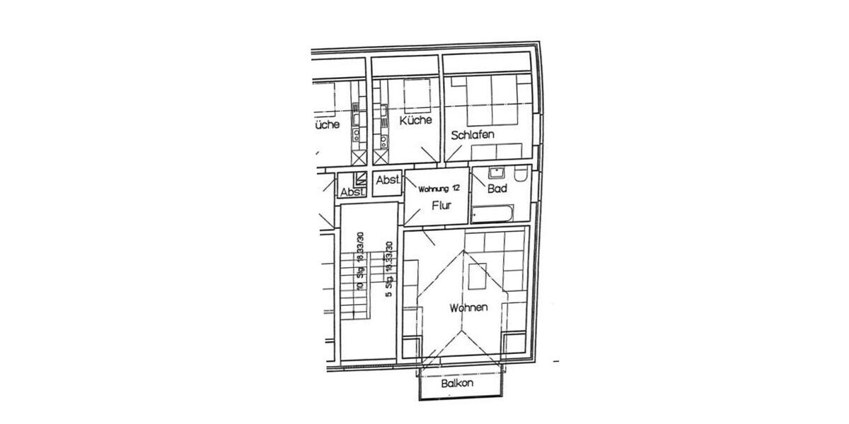 Zwei schöne DG Wohnungen 2.5 zimmer