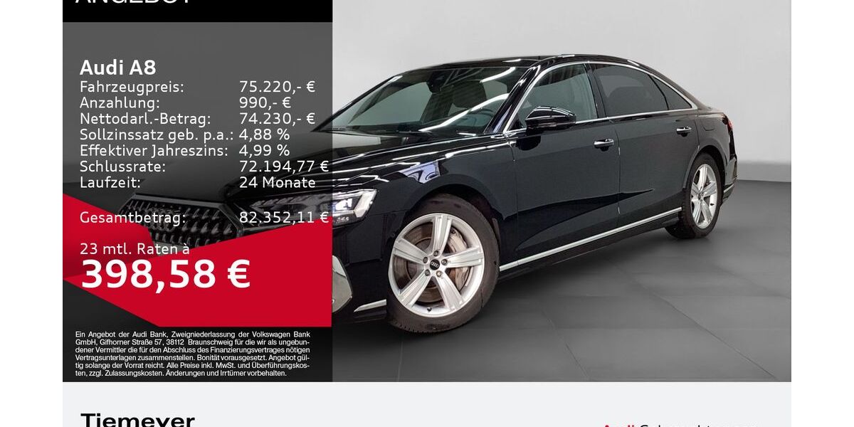 Audi A8 18.794 km 75.220 € Bochum 44809