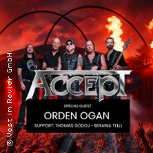 ACCEPT - Open air + Special Guest: Orden Ogan & Thomas Godoj & Seraina Telli 12.07.2026 Zeche Ewald, Doncaster Platz