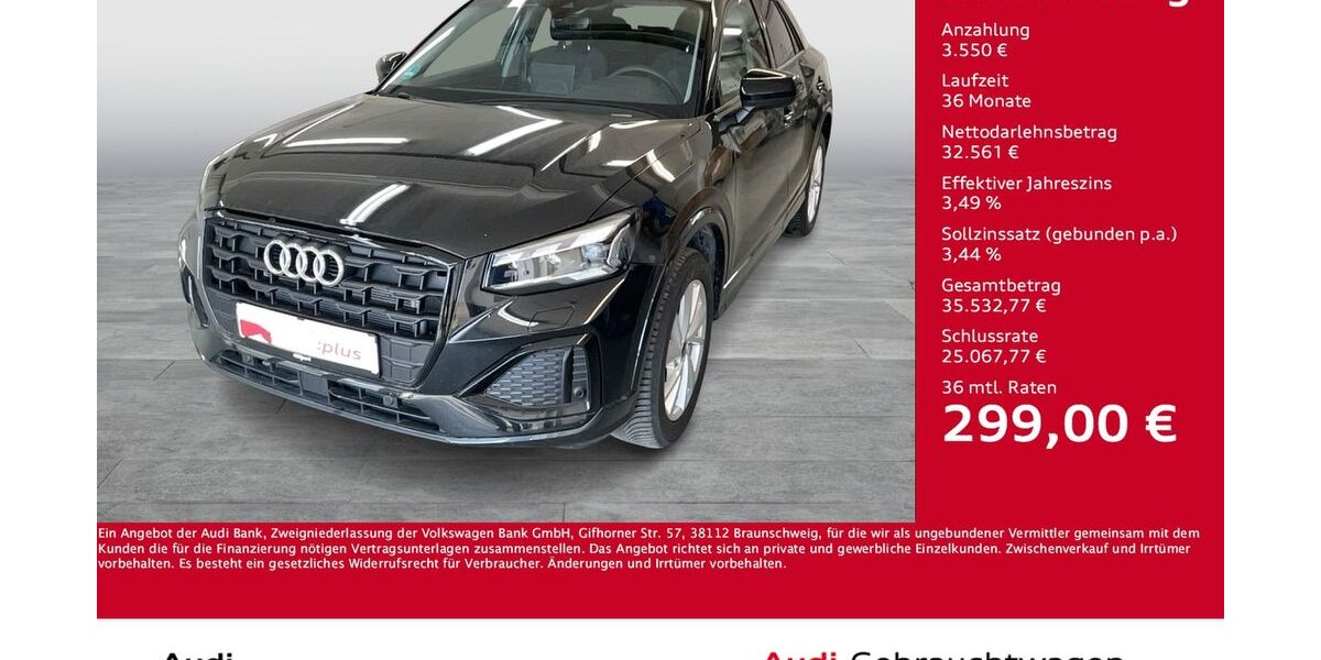 Audi Q2 10.367 km 32.733 &euro; Dortmund 44143