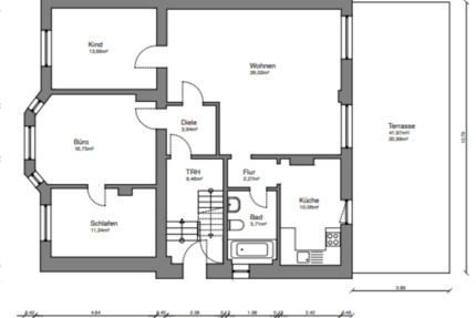 4-Zimmer-Wohnung mit Terrasse & Garten – Wuppertal-Langerfeld 4 zimmer