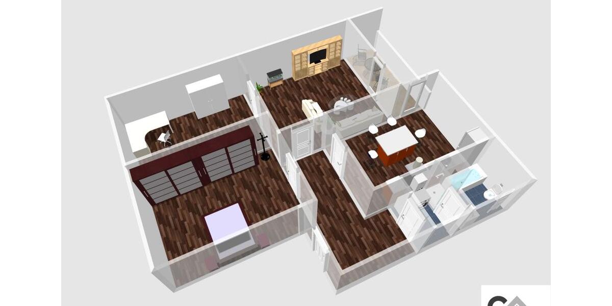 Dachgeschoßwohnung Herne - 3.5 Zimmer, 100 m&sup2;, 700&euro; | Angebot:25362210