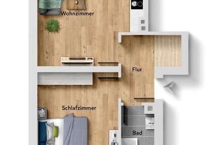 Wohnung Dortmund Innenstadt Nord - 2 Zimmer, 47 m&sup2;, 135.000&euro; | Angebot:26935129