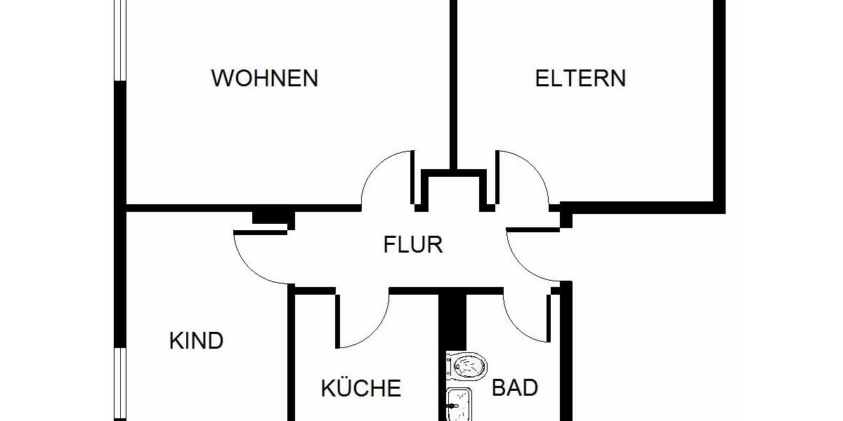 Dachgeschoßwohnung Gelsenkirchen Gelsenkirchen-Nord - 3 Zimmer, 54 m&sup2;, 389&euro; | Angebot:26085839