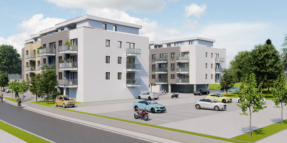 Zentraler geht es nicht!!! Moderne Neubau-Eigentumswohnung 2 zimmer