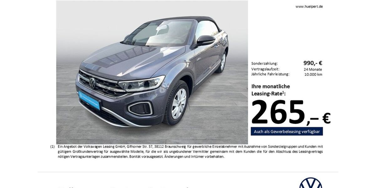 VW T-Roc 9.487 km 29.444 &euro; Dortmund 44141