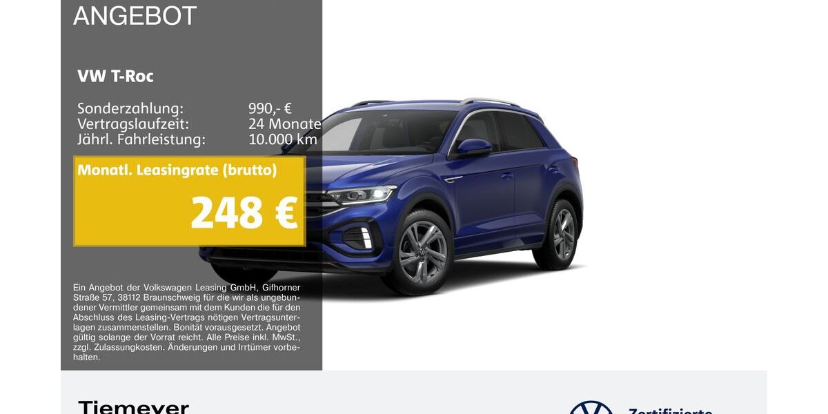 VW T-Roc 20.991 km 27.760 &euro; Bochum 44892