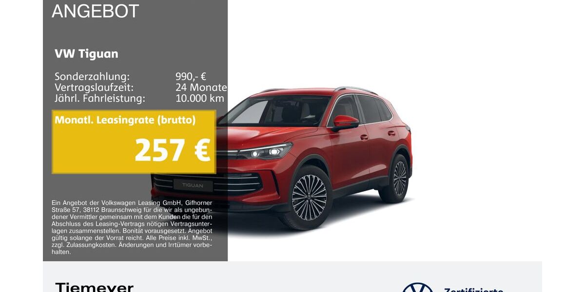 VW Tiguan 26.737 km 38.940 &euro; Bochum 44892