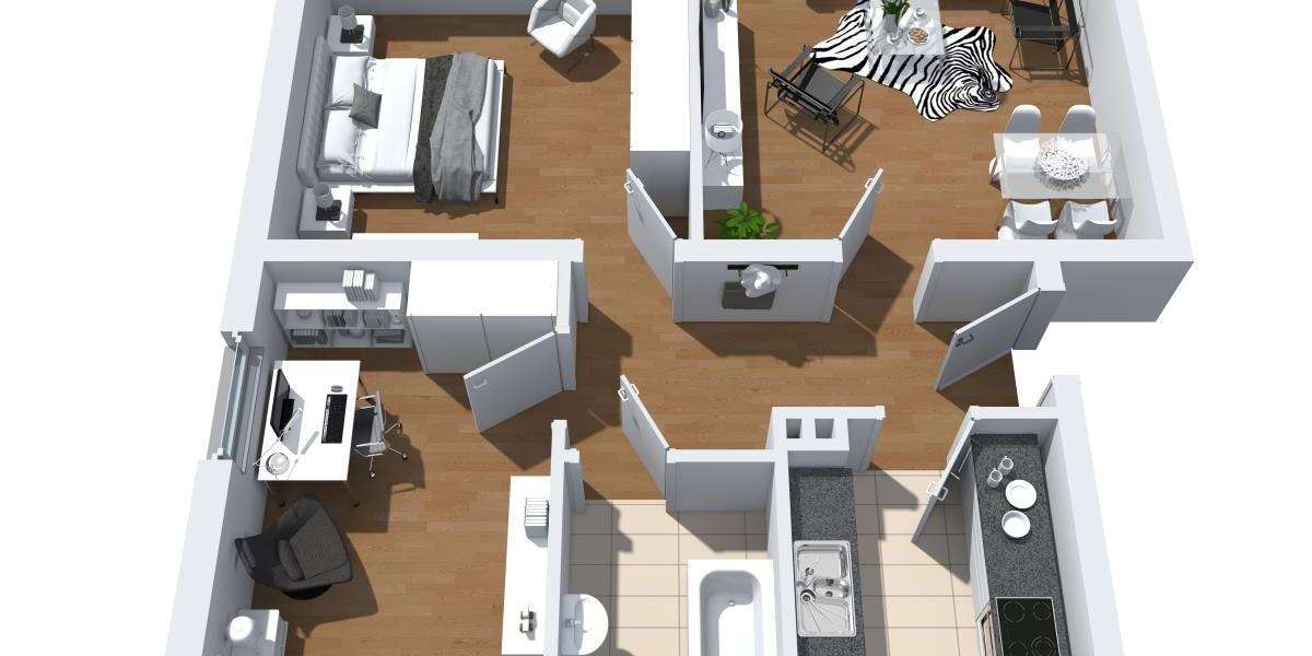 Etagenwohnung Herne Sodingen - 3 Zimmer, 66 m&sup2;, 529&euro; | Angebot:23015941