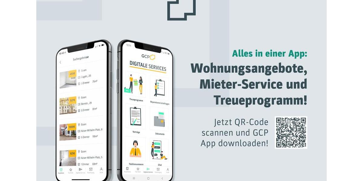 Penthouse: Großzügige, helle 3-Zimmer-Wohnung mit 2 Balkonen 3 zimmer