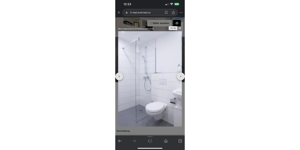 Etagenwohnung Dortmund Innenstadt West - 1 Zimmer, 20 m&sup2;, 465&euro; | Angebot:24840337