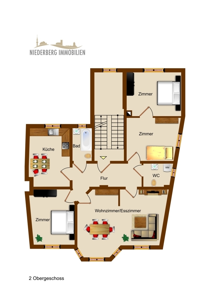 Großzügige AltbauWohnung mit Flair in der Wülfrather Innenstadt!
