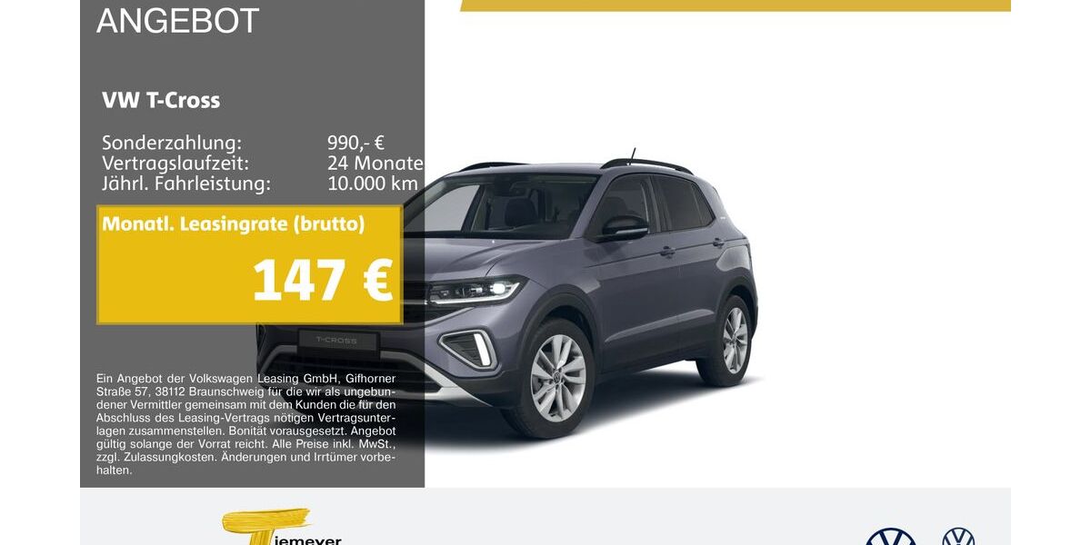 VW T-Cross 5.475 km 23.420 &euro; Marl 45770