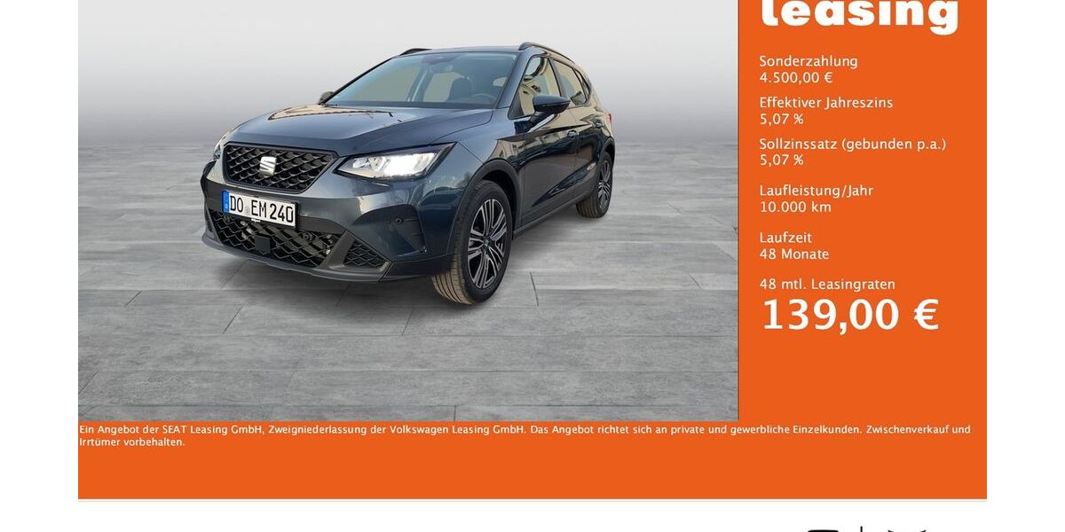 Seat Arona 3.616 km 24.222 &euro; Dortmund 44379