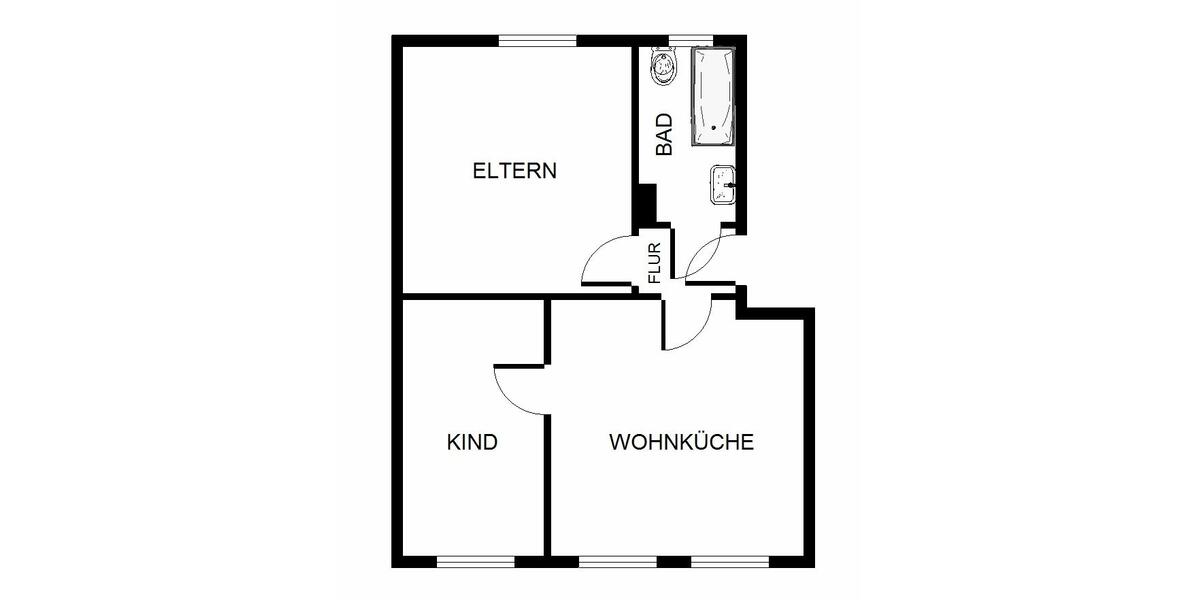 2-Zimmer-Wohnung in Gelsenkirchen Scholven 2 zimmer