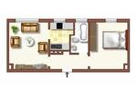 Etagenwohnung Duisburg Huckingen - 2 Zimmer, 41 m&sup2;, 409&euro; | Angebot:26180115