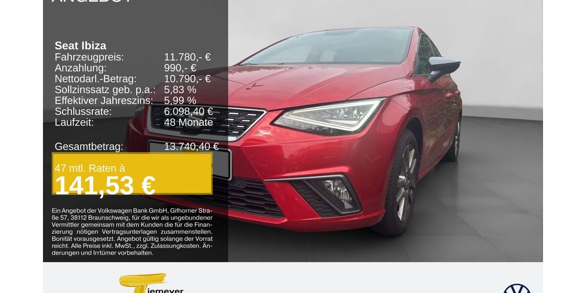 Seat Ibiza 62.200 km 10.330 &euro; Oberhausen 46047