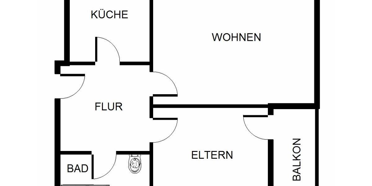Etagenwohnung Gelsenkirchen Gelsenkirchen-Nord - 2 Zimmer, 56 m&sup2;, 409&euro; | Angebot:26096194