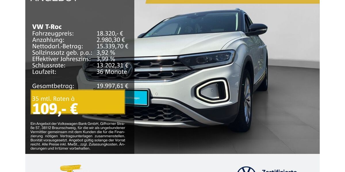 VW T-Roc 65.849 km 17.170 &euro; Oberhausen 46047