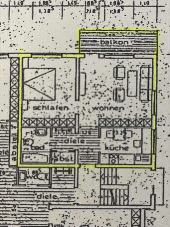 Mietwohnung 52 qm auf Schwerin ab 01.12.25 zimmer