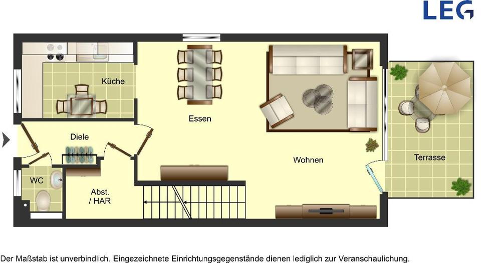 Erdgeschoßwohnung Wuppertal Gemarkung Elberfeld - 5 Zimmer, 138 m&sup2;, 1.899&euro; | Angebot:26221886