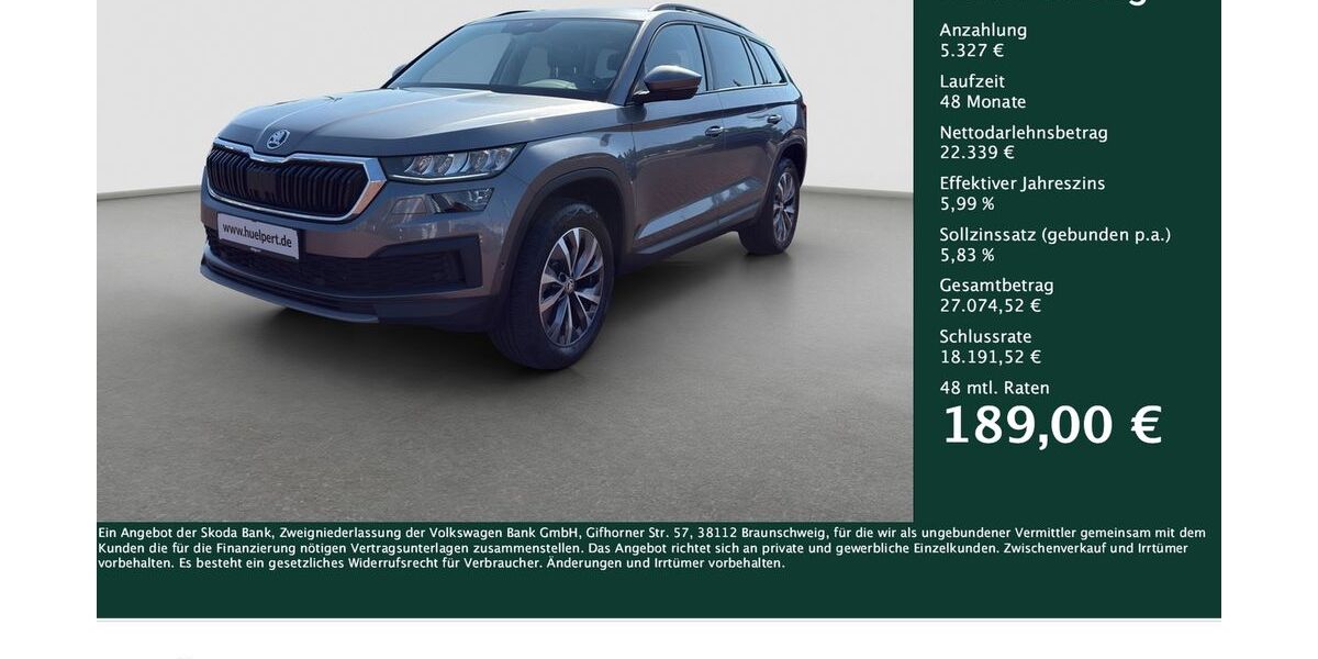 Skoda Kodiaq 96.630 km 26.580 &euro; Dortmund 44309