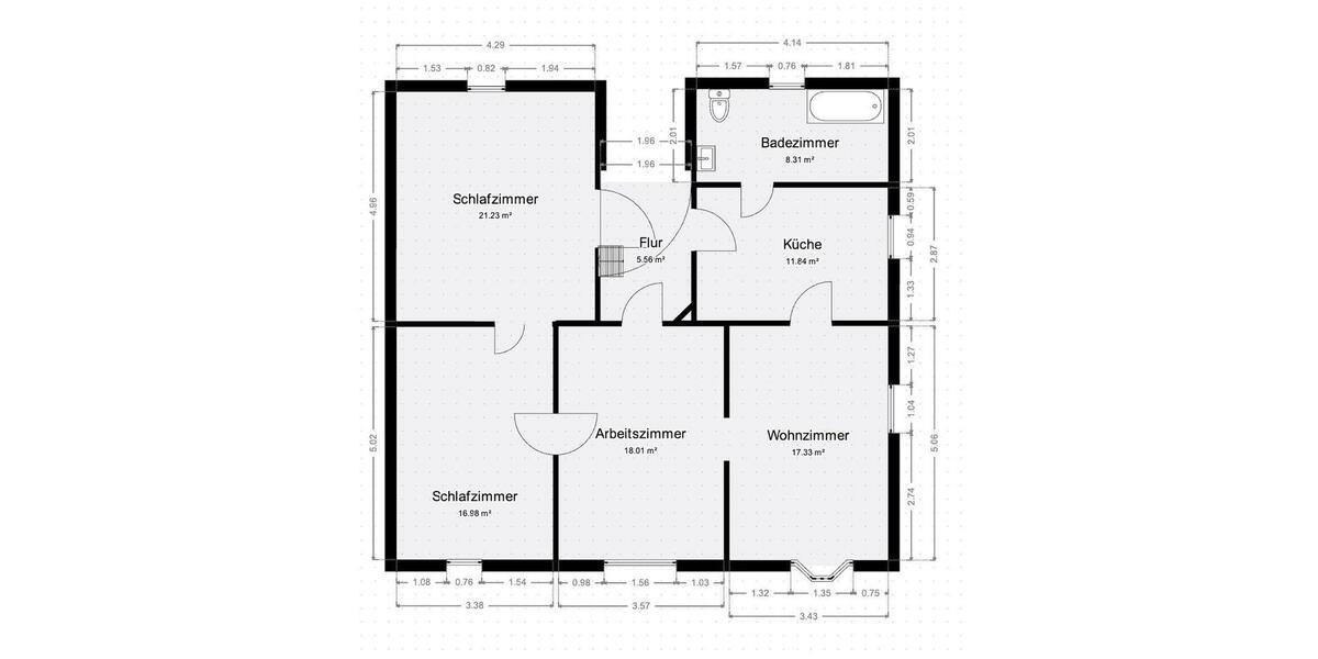 Dachgeschoßwohnung Recklinghausen König Ludwig - 4 Zimmer, 93 m&sup2;, 760&euro; | Angebot:26270304
