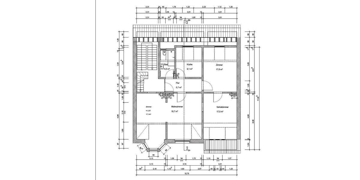 Dachgeschoßwohnung Wuppertal Arrenberg - 4.5 Zimmer, 115 m&sup2;, 1.150&euro; | Angebot:26227580