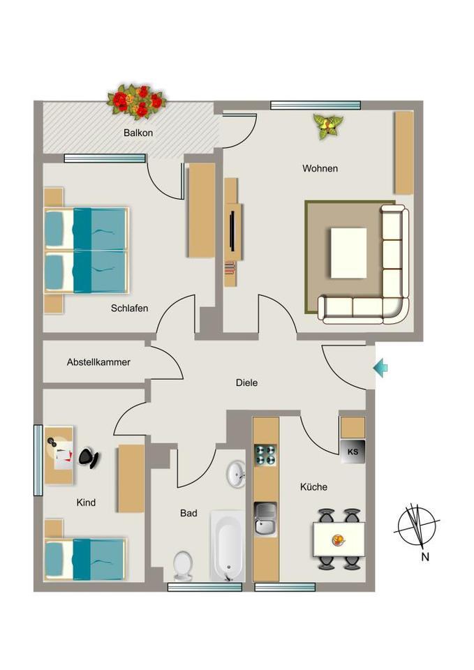 Wir vermieten Zufriedenheit. zimmer