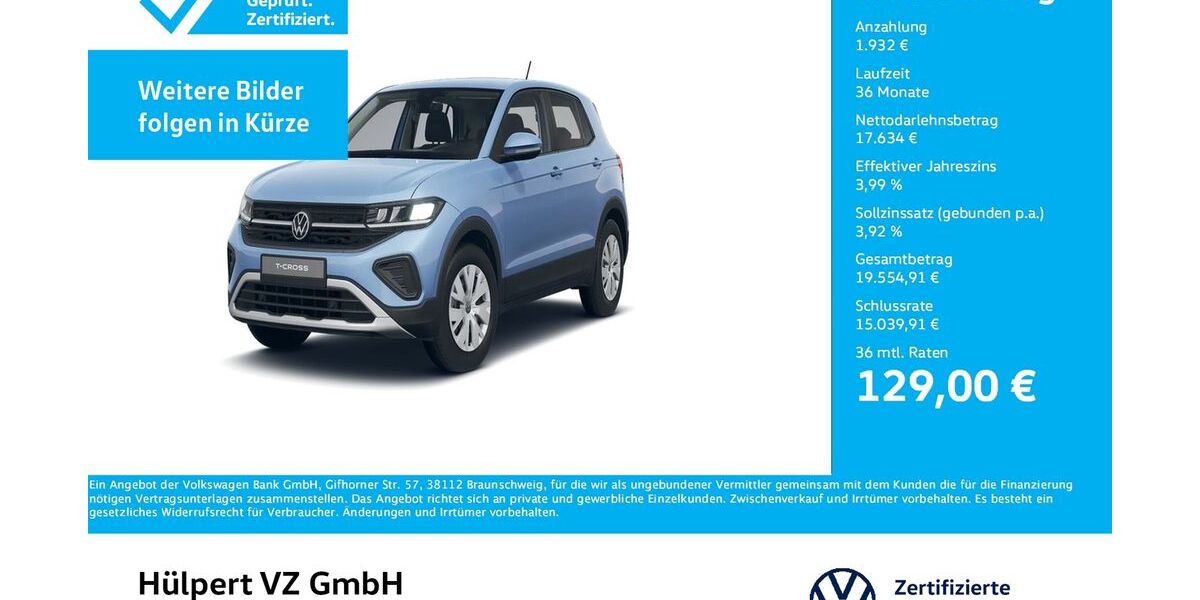 VW T-Cross 11.384 km 18.811 &euro; Dortmund 44141