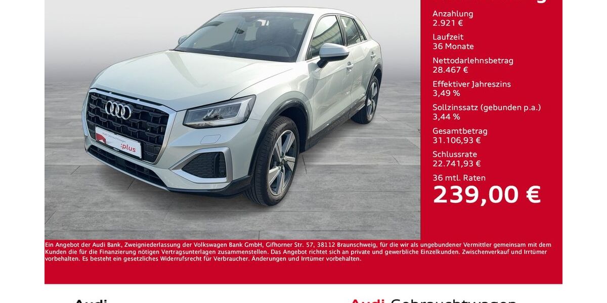 Audi Q2 6.750 km 31.377 &euro; Dortmund 44143