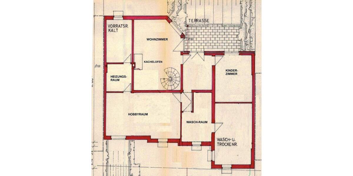 Bungalow mit großer Grundfläche Fußbodenheizung & Dämmung 1 zimmer
