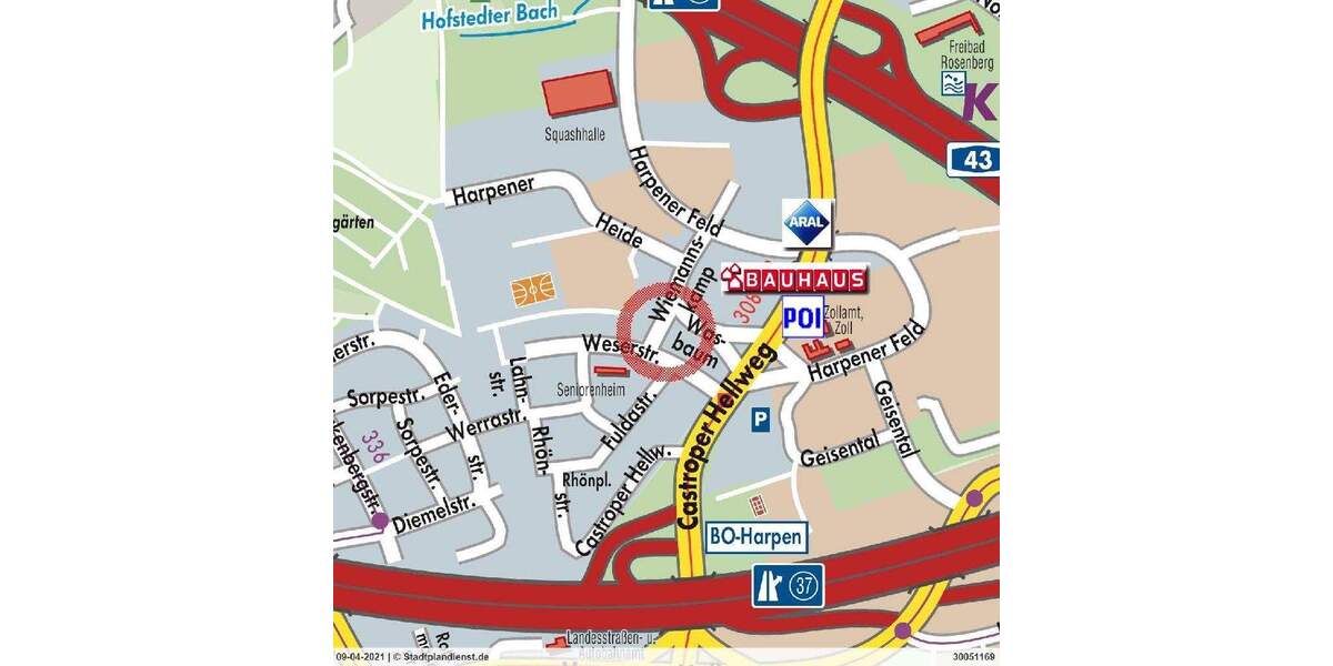 Etagenwohnung Bochum Harpen - 4 Zimmer, 82 m&sup2;, 165.000&euro; | Angebot:25600938