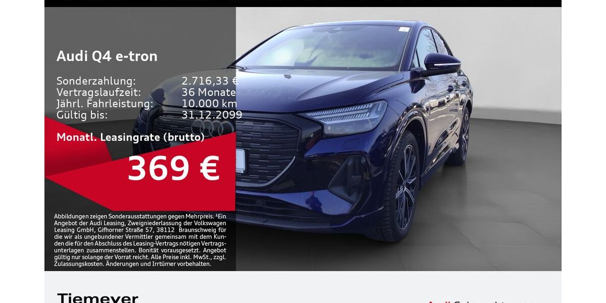 Audi Q4 e-tron 49.505 km 38.870 &euro; Gelsenkirchen 45894