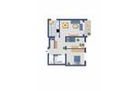 Etagenwohnung Voerde (Niederrhein) - 3.5 Zimmer, 74 m&sup2;, 592&euro; | Angebot:25871606