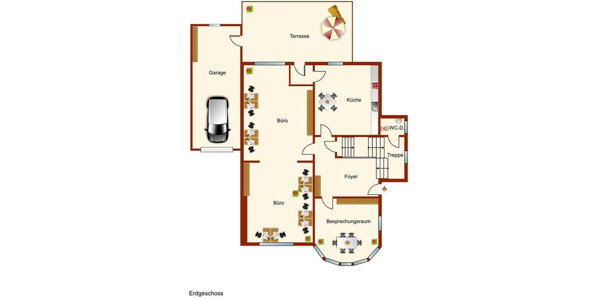 Repräsentative Büroräume in stilvoller Stadtvilla! 1 zimmer