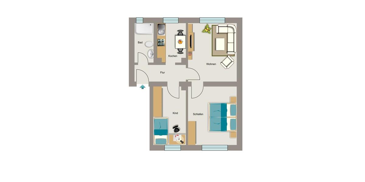 Vier Wände zum Wohlfühlen. 3.5 zimmer