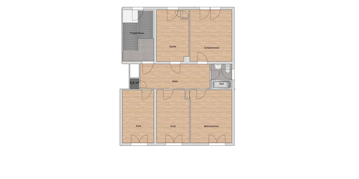 Etagenwohnung Gelsenkirchen Ückendorf - 4 Zimmer, 75 m&sup2;, 562&euro; | Angebot:26199777