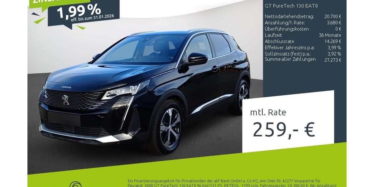Peugeot 3008 50.699 km 21.330 &euro; Dortmund 44263