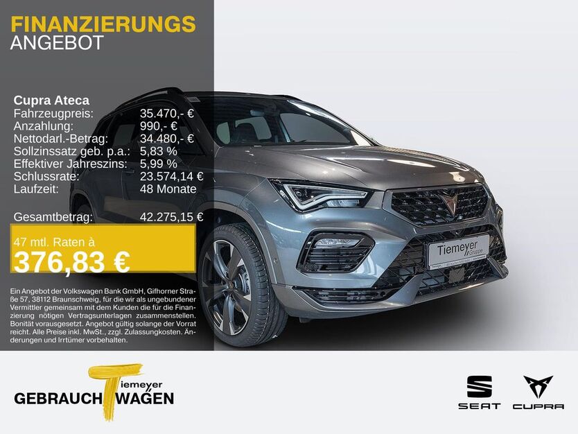 Cupra Ateca 9.999 km 35.290 € Gelsenkirchen OT Beckhausen 45899