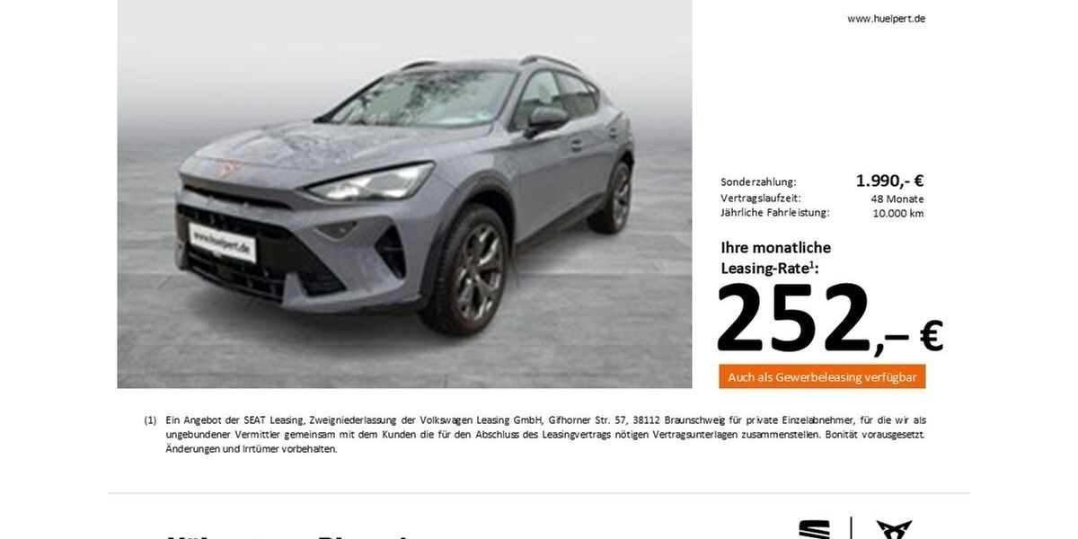 Cupra Formentor 4.568 km 32.444 &euro; Dortmund 44269
