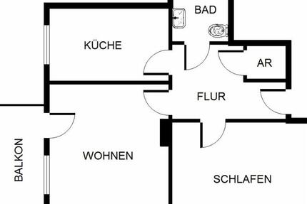 Wohnung Gelsenkirchen Gelsenkirchen-Nord - 2 Zimmer, 58 m&sup2;, 389&euro; | Angebot:26096188